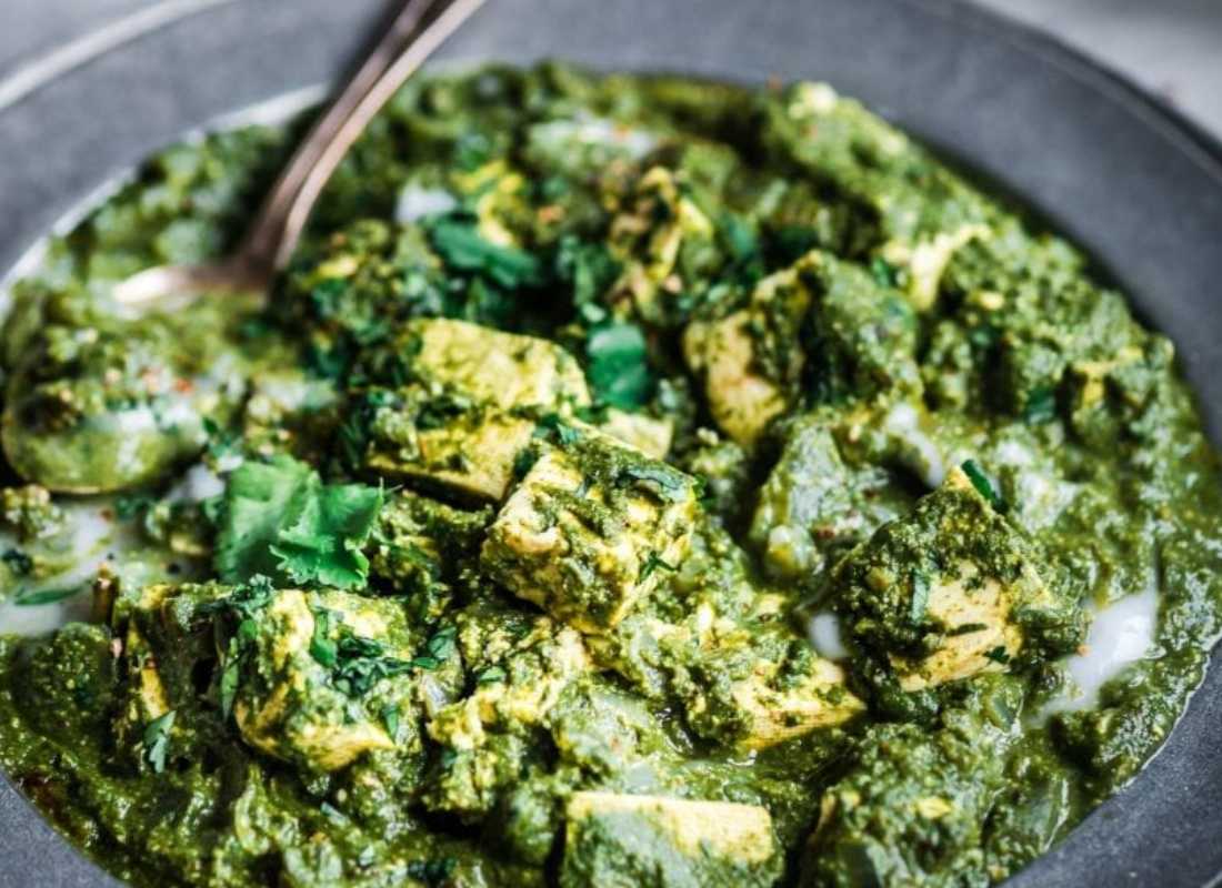 Vegan Palak Paneer – Spinach Tofu Curry